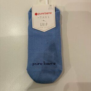 Pure Barre Low Rise Grip Socks - Light Blue